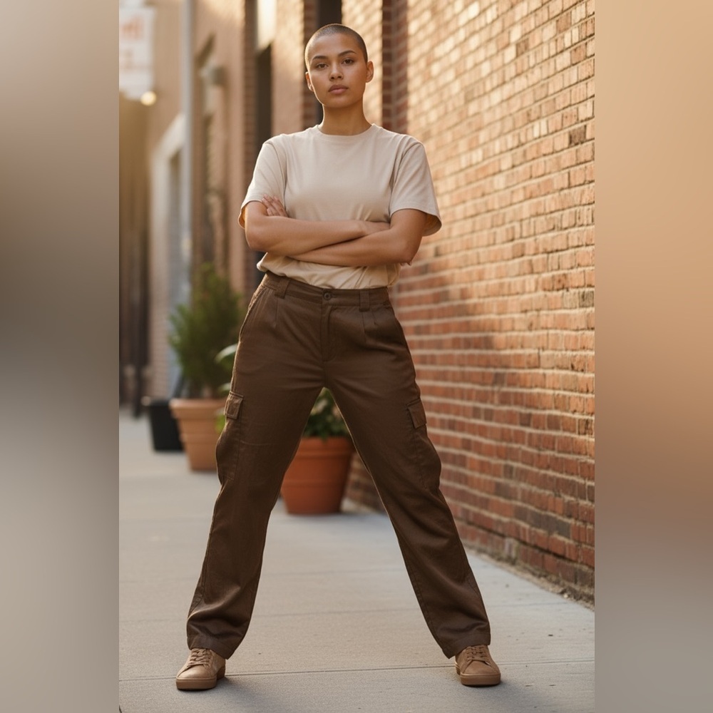 Scotch & Soda Starwatcher Cargo “sateen” trousers w/tapered leg, size Medium